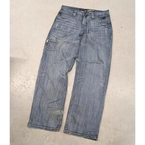 Vintage Y2K Ruff Ryder Denim Wide Leg Baggy Blue Jeans